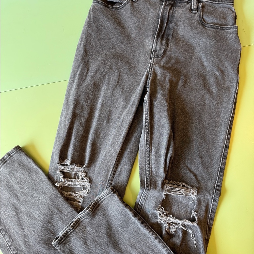 Distressed Black Jeans